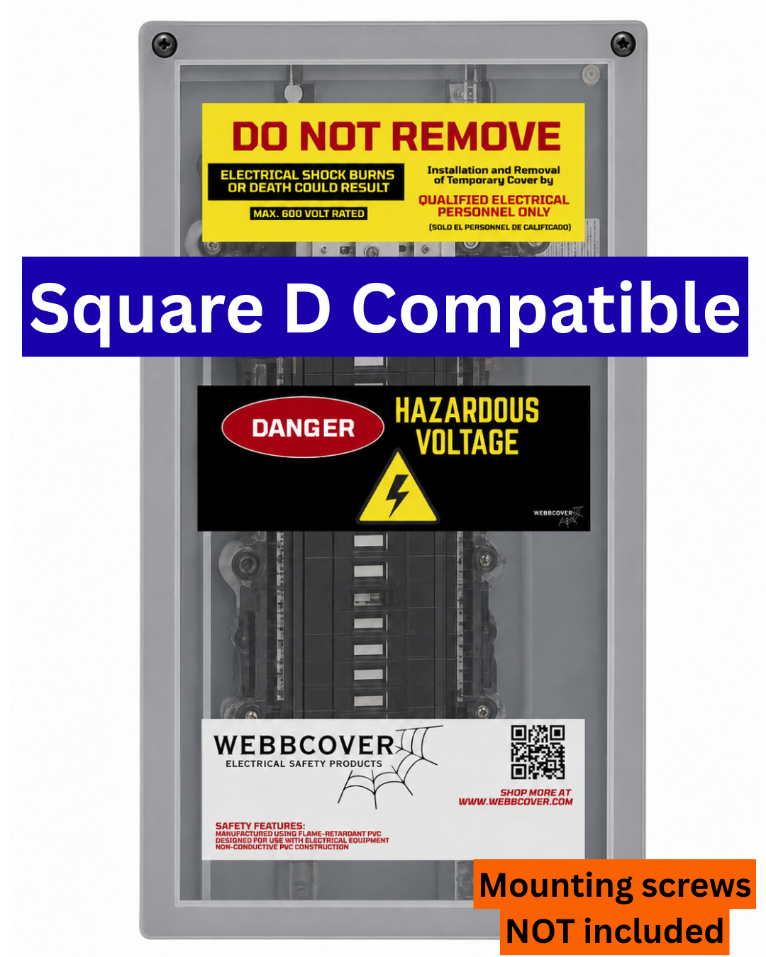 Square D Compatible-Temporary Panel Cover