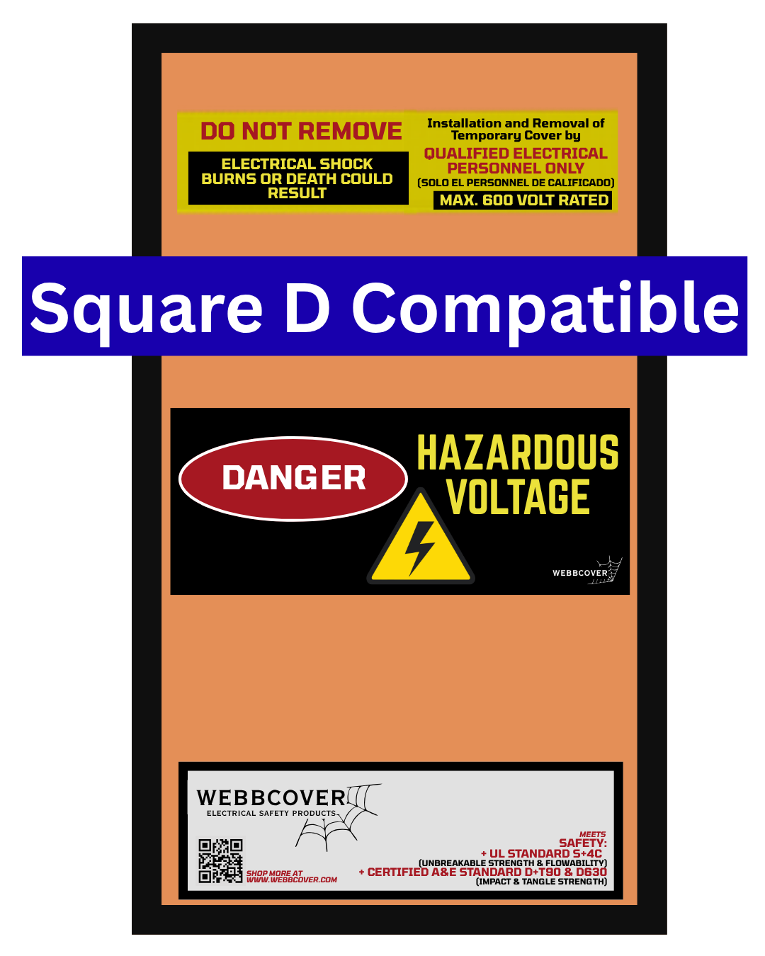 Square D Compatible-Temporary Safety Panel Cover